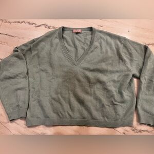 J. Crew Relaxed Cashmere V Neck Sweater